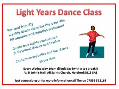 Light Years Adult Dance Class - Hertford