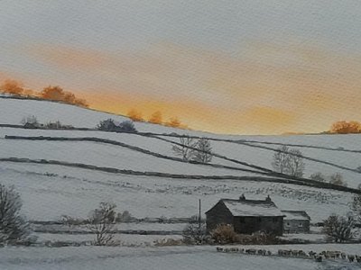 North Yorkshire Snow, A Watercolour Workshop with Jeremy Ford