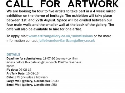 Call For Art - Heritage Exhibition