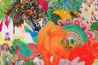 Rhinos Colourful Collage: Free drop-in activity