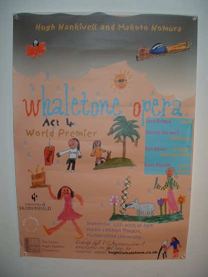 A poster I designed for Whaletone Opera