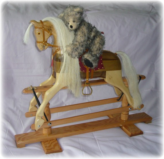 Doll's Rocking Horse complete with Bear