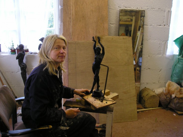 Elisabeth in her studio