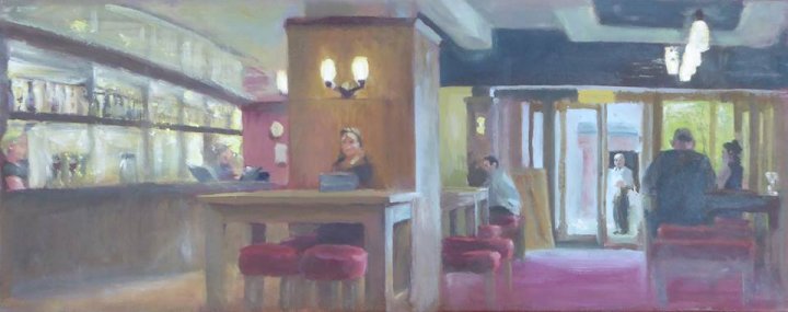Wetherspoons, oil on canvas