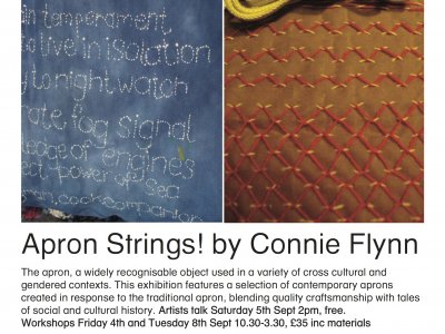 Apron Strings! Exhibition by Connie Flynn