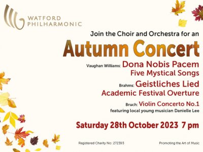 Autumn Concert - Brahms, Bruch, Vaughan Williams