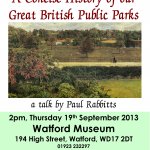Concise History of Great British Public Parks by Paul Rabbitts