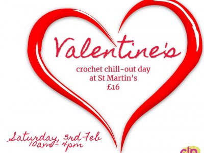 Crochet chill out day with Valentines theme