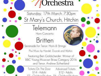 Hitchin Chamber Orchestra -March 17th  Spring Concert
