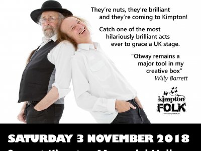 John Otway and Wild Willy Barrett are coming to Kimpton.