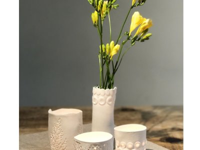 Mother's Day Porcelain Vase and Tealight Holder