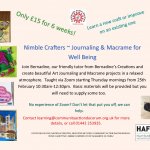 Nimble Crafters - Journaling and Macrame for Wellbeing