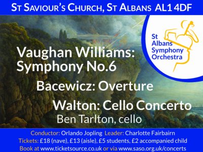 St Albans Symphony Orchestra (SASO) 11MAY24 concert