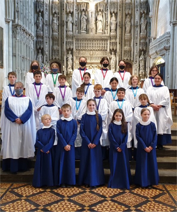 Choristers and Choral Scholars at St Albans Cathedral 2021