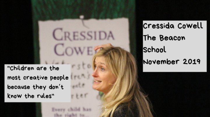 Cressida Cowell at The Beacon School