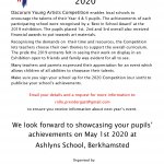 DYA 2020 Exhibition will be at Ashlyns School 2nd May 2020