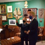 Museum's reopening - visit from Oliver Dowden MP and others