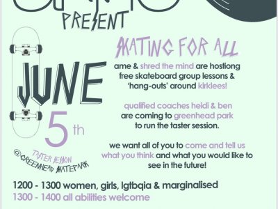 ame and shred the mind presents :  skateboard hang-out & taster