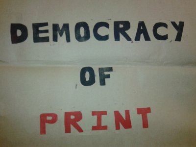 Democracy of Print - WYPW Pop up shop