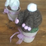 Felting workshop at Colne Valley Museum Bunny Bums