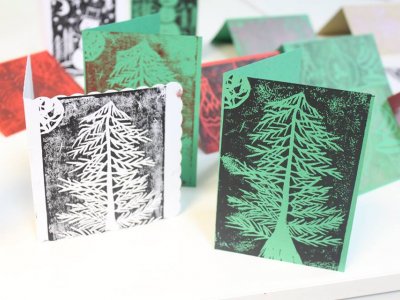 Festive Lino Printing at The Peppercorn