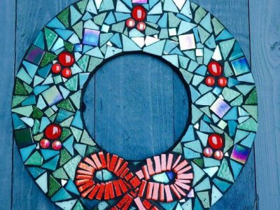 Festive Wreath Mosaic Workshop