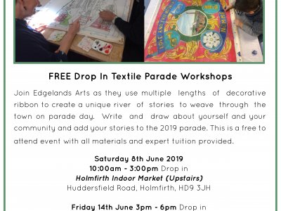 FREE Drop In Workshops for Holmfirth Arts Festival Parade