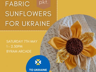 Make a Fabric Sunflower for Ukraine