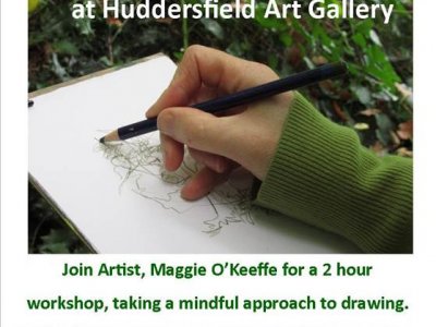 Mindful Drawing at Huddersfield Art Gallery