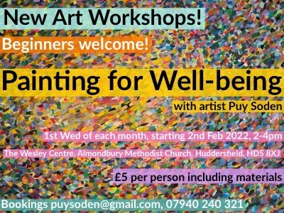NEW PAINTING WORKSHOPS for 2022!
