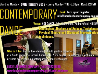 NEW YOUTH  Contemporary Dance Class- Huddersfield