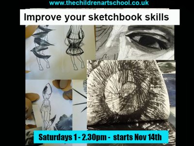 Saturday Artschool online sketchbook workshops