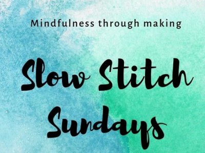 Slow Stitch Sunday in the Byram Art & Design Studio
