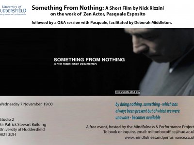 Something from Nothing - Presentation by Pasquale Esposito