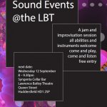 Sound Events @ the LBT / Sept 2018