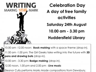 Writing: Making Your Mark - A Celebration day