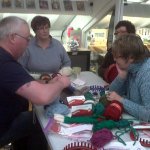 Loom Knitting workshop with Richard from greenfusions