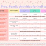 Free Half Term Family Courses