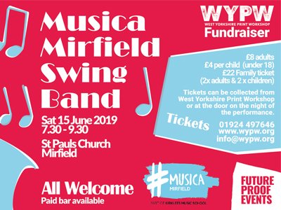 Musica Mirfield Swing Band - This Saturday