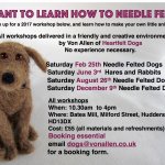 Needle Felting Workshops in 2017