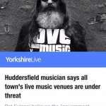 Yorkshire Live article. Pat Fulgoni / Music Venue Trust