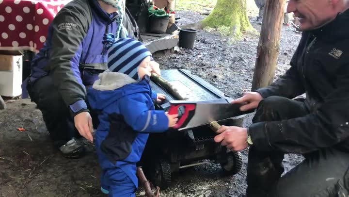 Little One Sawing