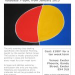 Abstract Art Classes at Exeter Phoenix with Patrick Jones