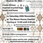 DAH creative workshop- making recycled bags and beads