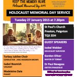 Holocaust Memorial Day Service
