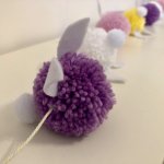 Kids Craft - Create a Bunny Pom Pom Garland