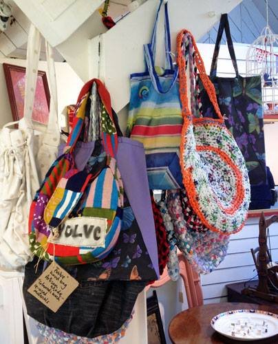 bags from unwanted textiles and plastics
