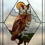 Eagle Owl bird window.