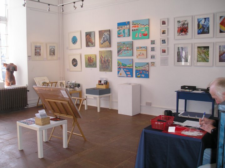 First Spring Exhibition in the Kitchen Gallery Cockington Court.
