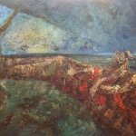 ipston Landscape:  Oil On Canvas